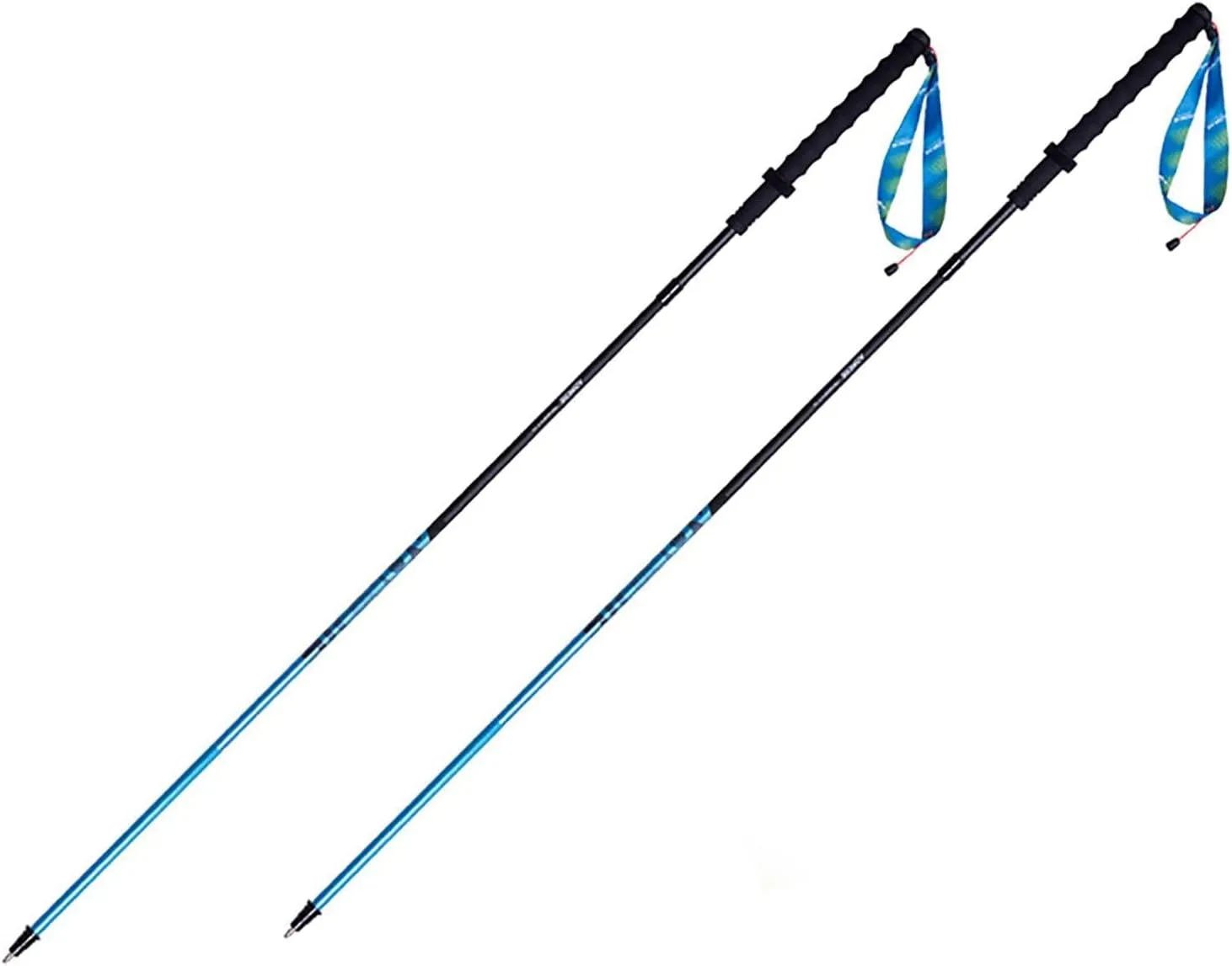 AONIJIE 2pcs Carbon Trekking Poles, Quick-Lock Ultralight Folding Carbon Fiber Walking Sticks for Off-Road Outdoor Running