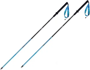 AONIJIE 2pcs Carbon Trekking Poles, Quick-Lock Ultralight Folding Carbon Fiber Walking Sticks for Off-Road Outdoor Running
