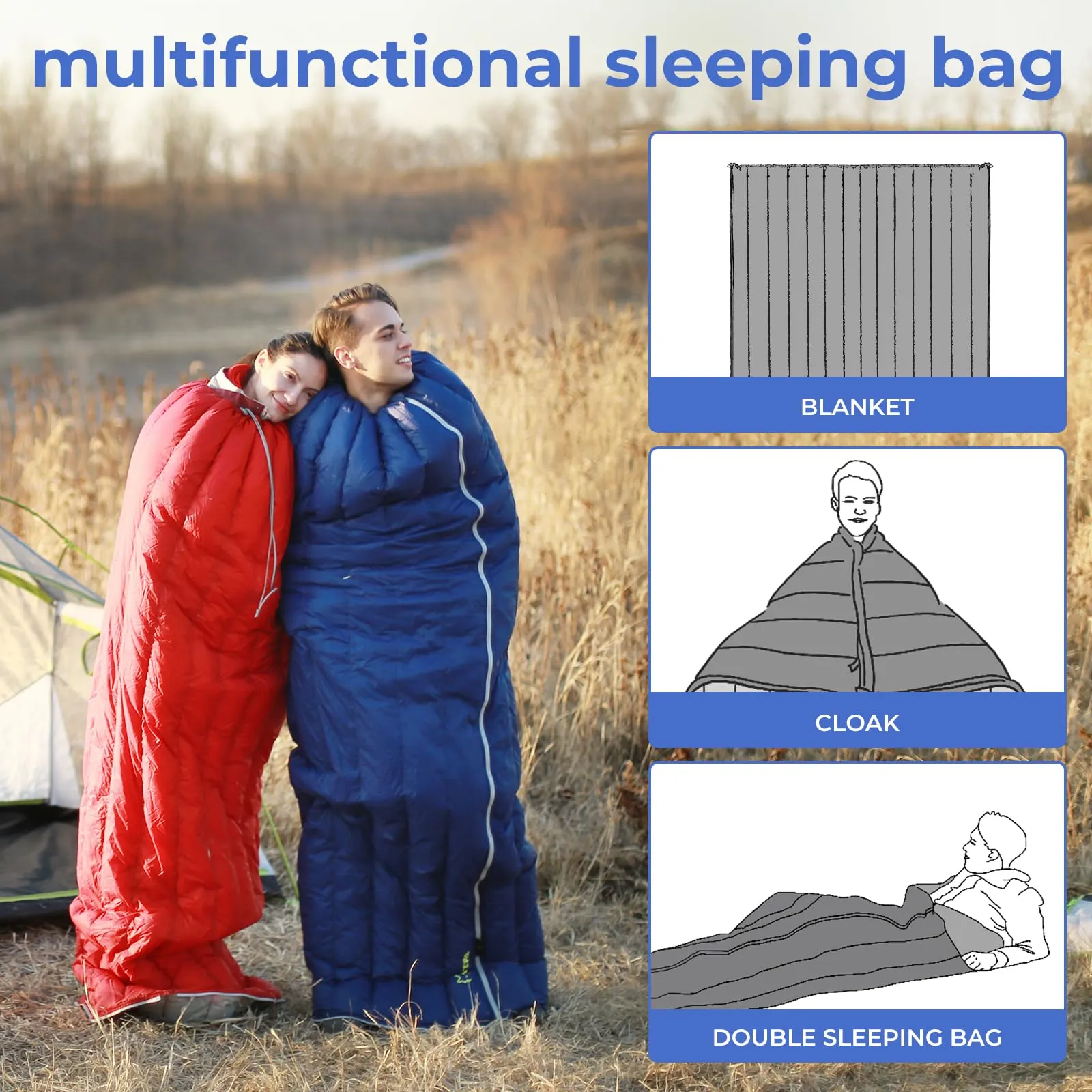 ATEPA SEATTLE 300 Down Envelope Sleeping Bag
