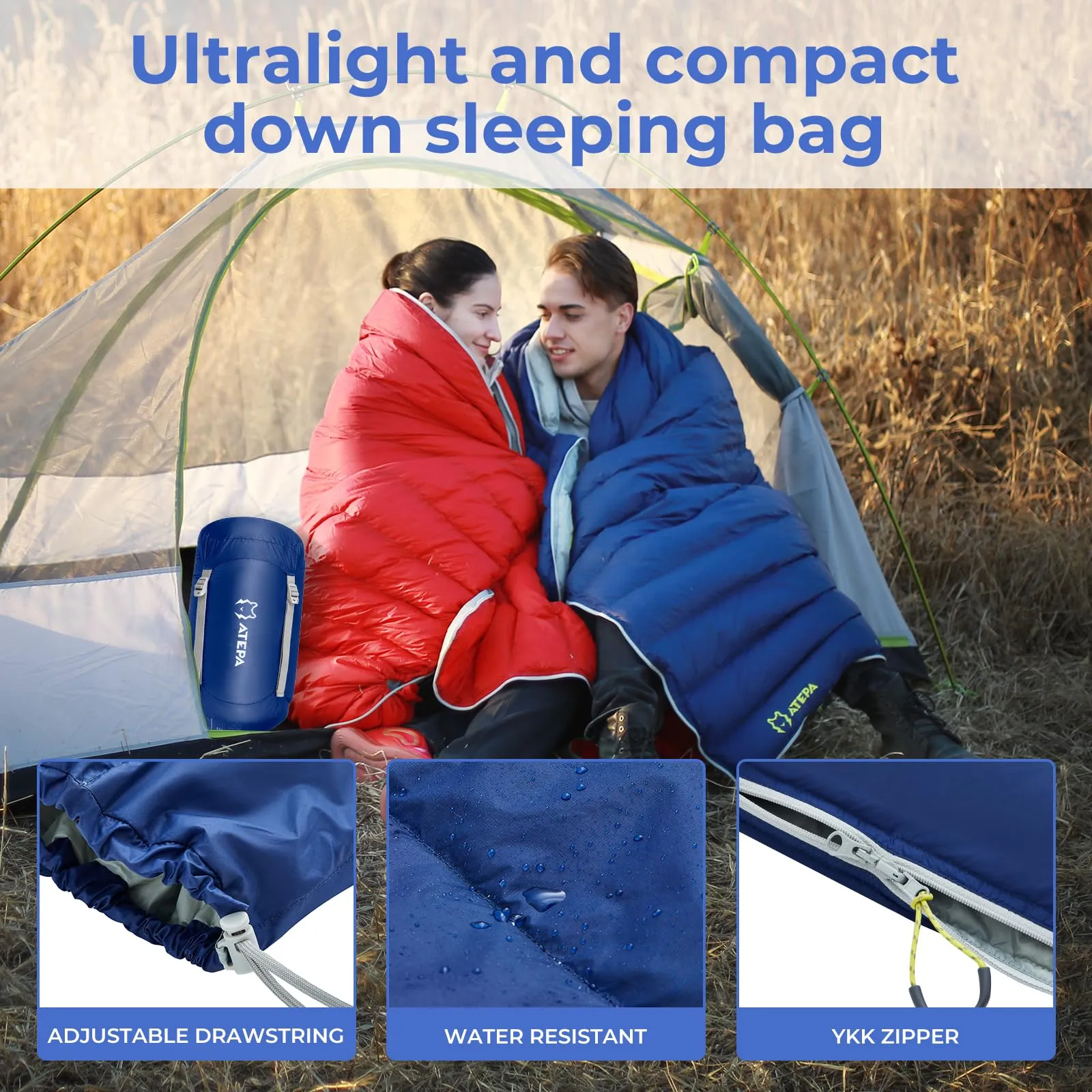 ATEPA SEATTLE 300 Down Envelope Sleeping Bag