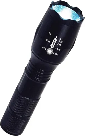 Atomic Beam LED Flashlight by BulbHead, 5 Beam Modes, Tactical Light Bright Flashlight (1 Pack)