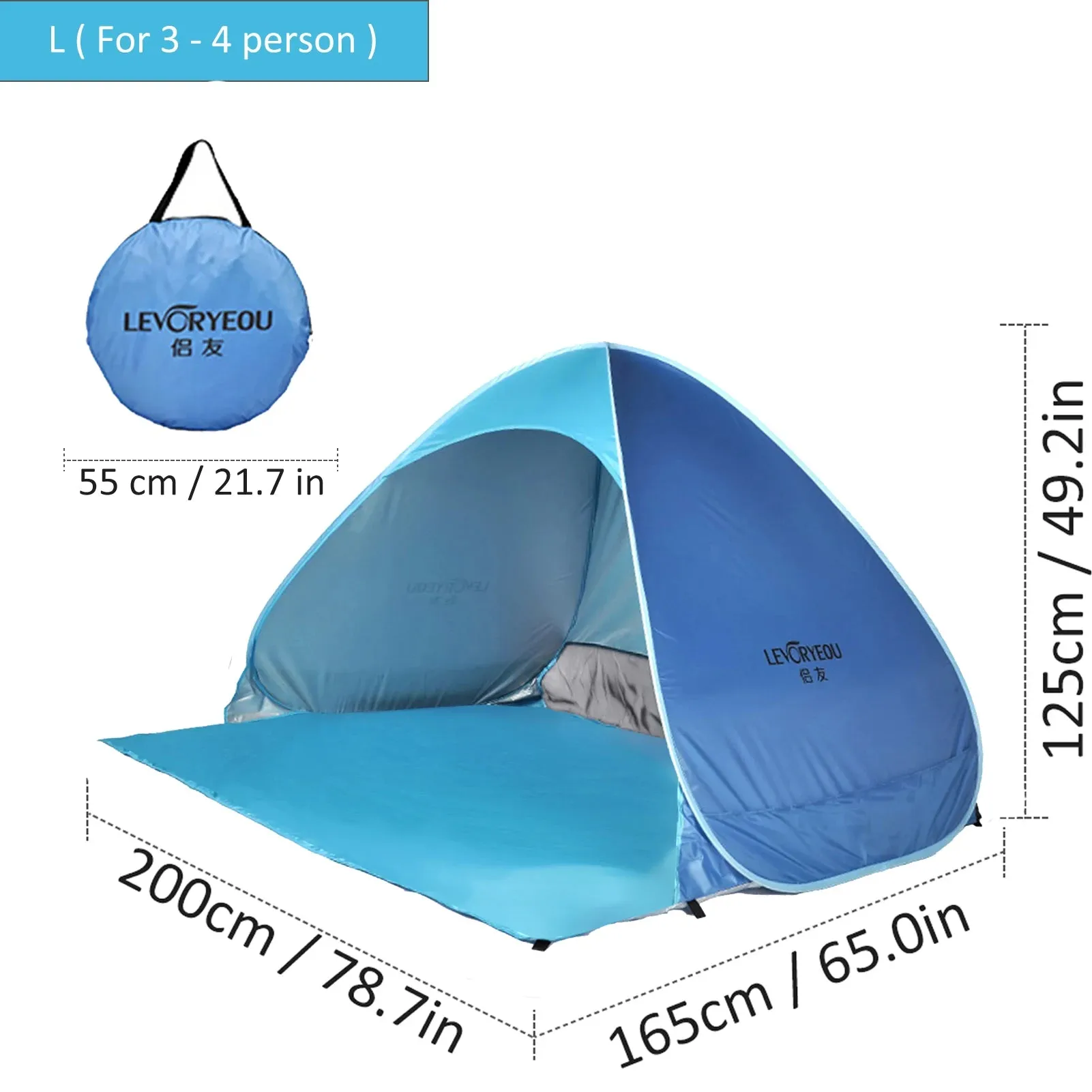 Automatic Camping Tent Ship From RU Beach Tent 2 Persons Tent Instant Pop Up Open Anti UV Awning Tents Outdoor Sunshelter