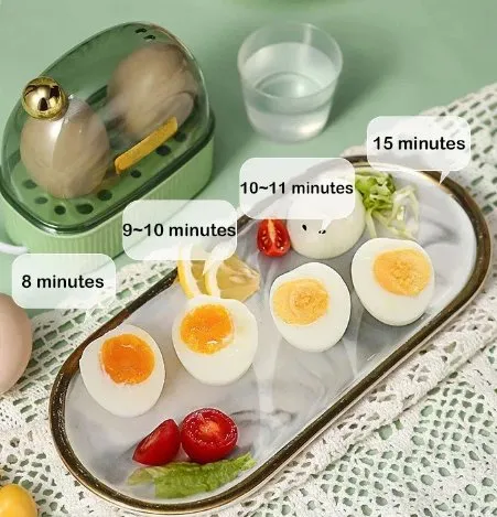 Automatic Power Off Rapid Egg Cooker - Quick Heating Mini Egg Cooker, Portable Household Egg Boiler For Dormitory, Home, Awning And Campsite