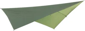 Awning Sun Shelter Canopy Tarp for Outdoor Camping Beach Picnic UV Lightweight Portable Mat Easy to Clean for Hiking and Barbecue Army Green