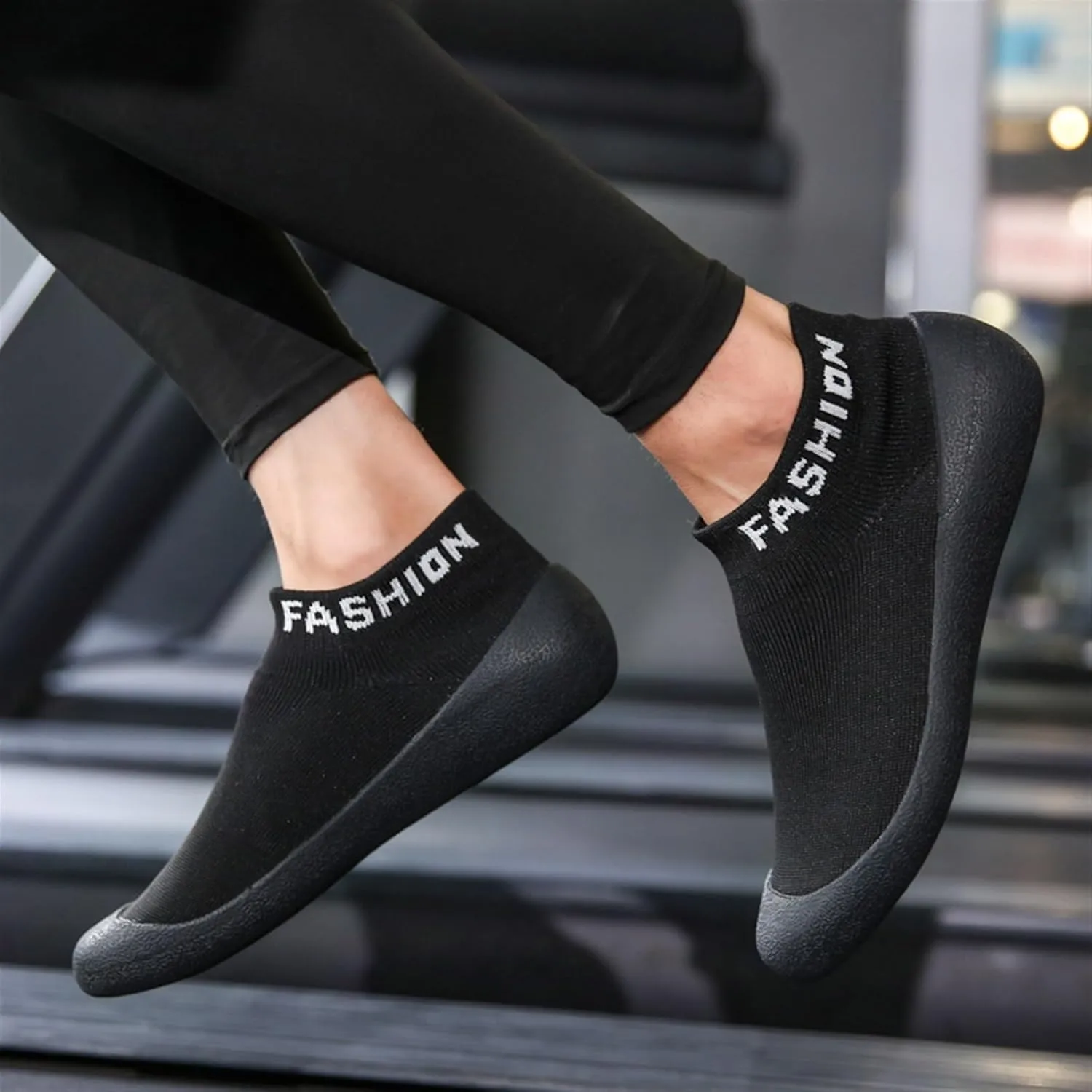 Barefoot Sock Shoes，Treadmill Shoes for Men and Women, Lightweight Eco-friendlier Water Shoes, Non-Slip Gym Training Socks Indoor Shock-Absorbing Silent Squat Jump Rope Yoga Shoes,Minimalist Footwear