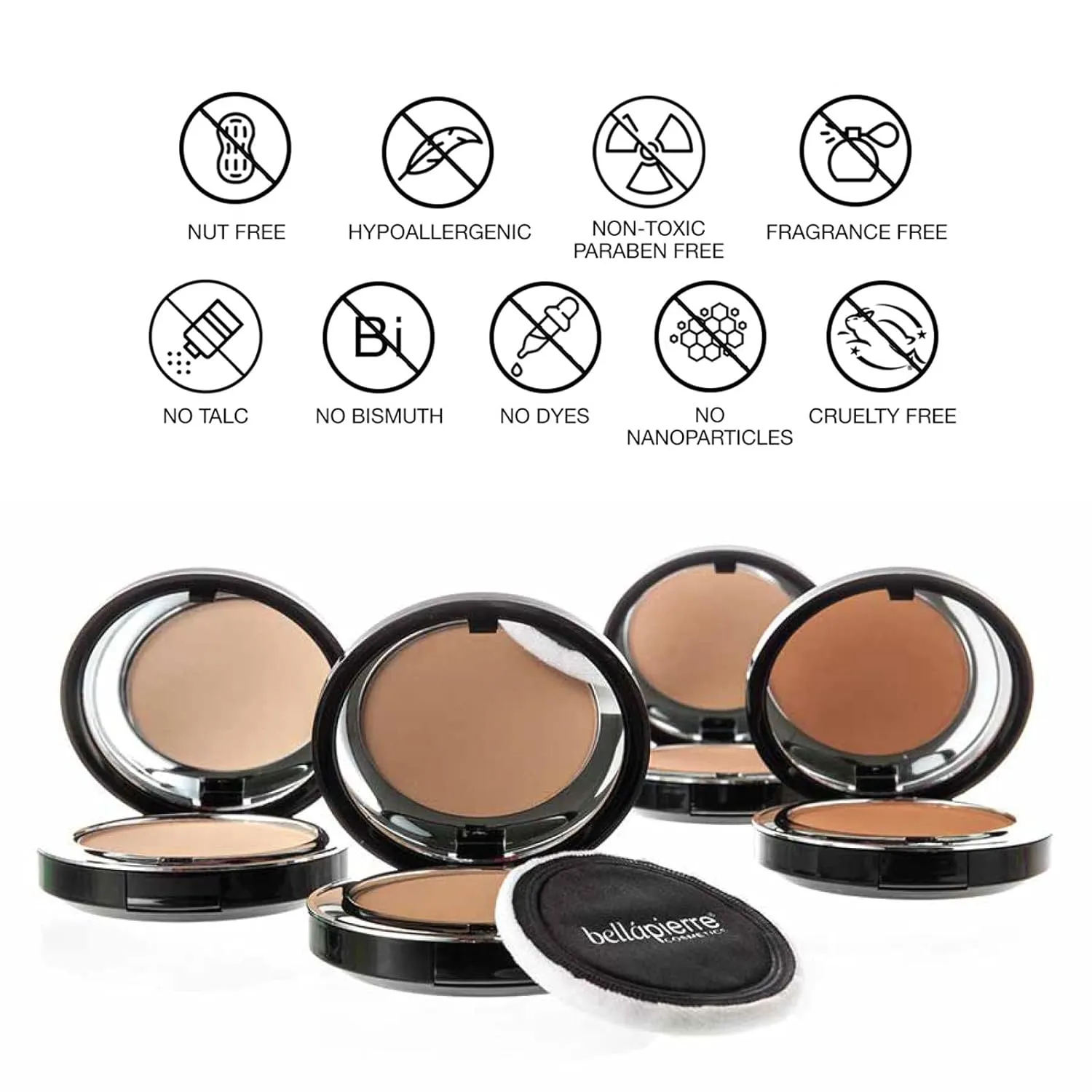 bellapierre Compact Mineral Bronzer | Beautifully Warms for a Sun Kissed Glow | Infused with Nourishing Jojoba | Non-Toxic & Paraben Free Formula - Starshine - 0.3 Oz