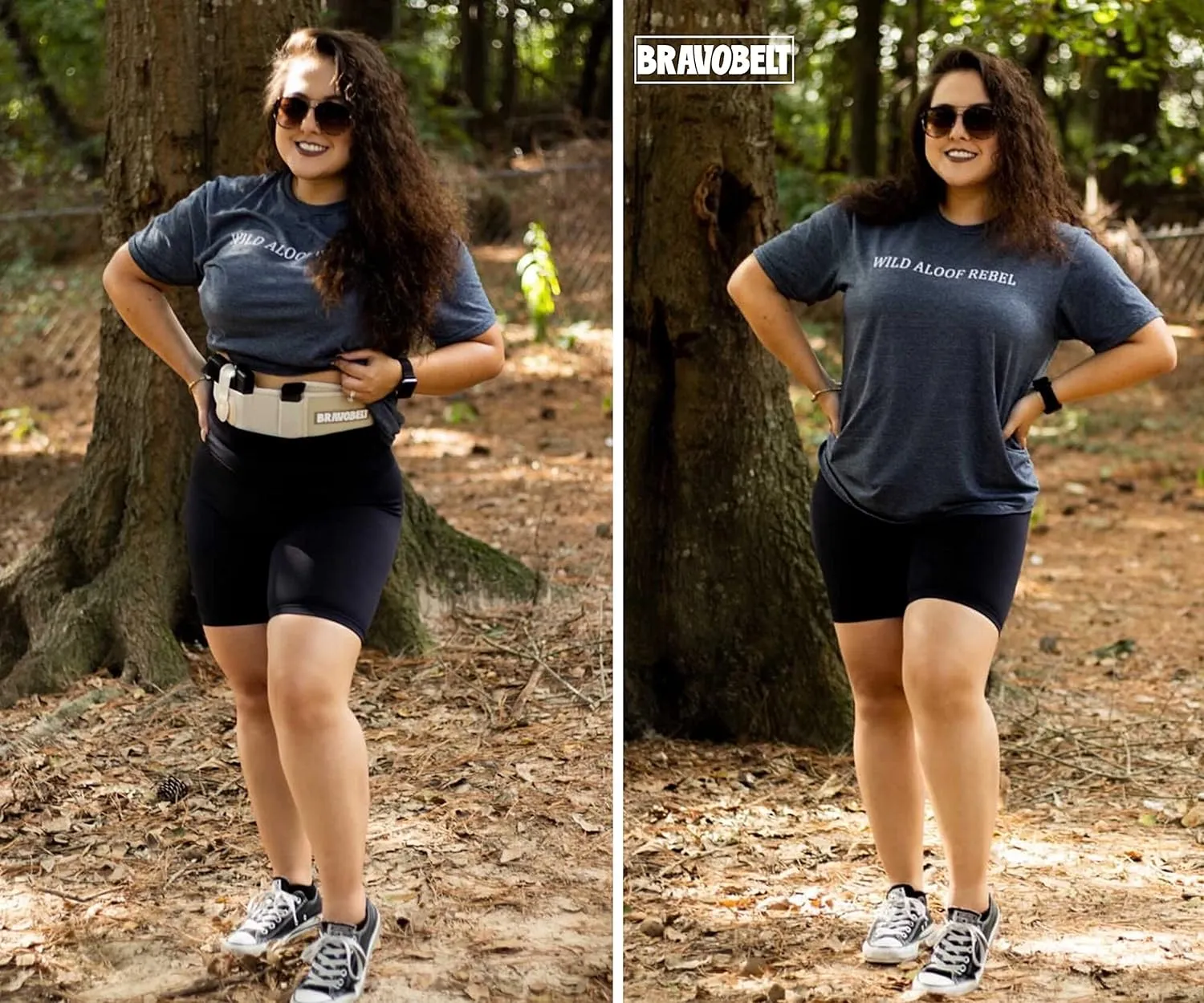 Belly Band Holster - by BRAVOBELT Athletic Performance Holster for Running, Jogging, Hiking - G17-43 S&W M&P 40 Shield | for Men & Women