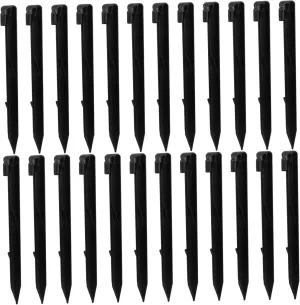 BESPORTBLE 50pcs Plastic Tent Stakes Durable Ground Stakes for Tarp Lawn and Garden Use Lightweight Pegs for Camping Outdoor Activities and Picnic Blankets