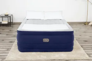 Bestway Tritech Air Mattress Queen 24" with Built-in AC Pump Navy