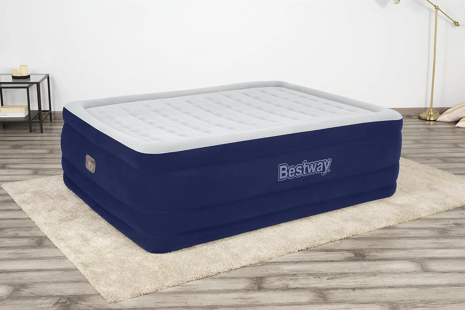 Bestway Tritech Air Mattress Queen 24" with Built-in AC Pump Navy