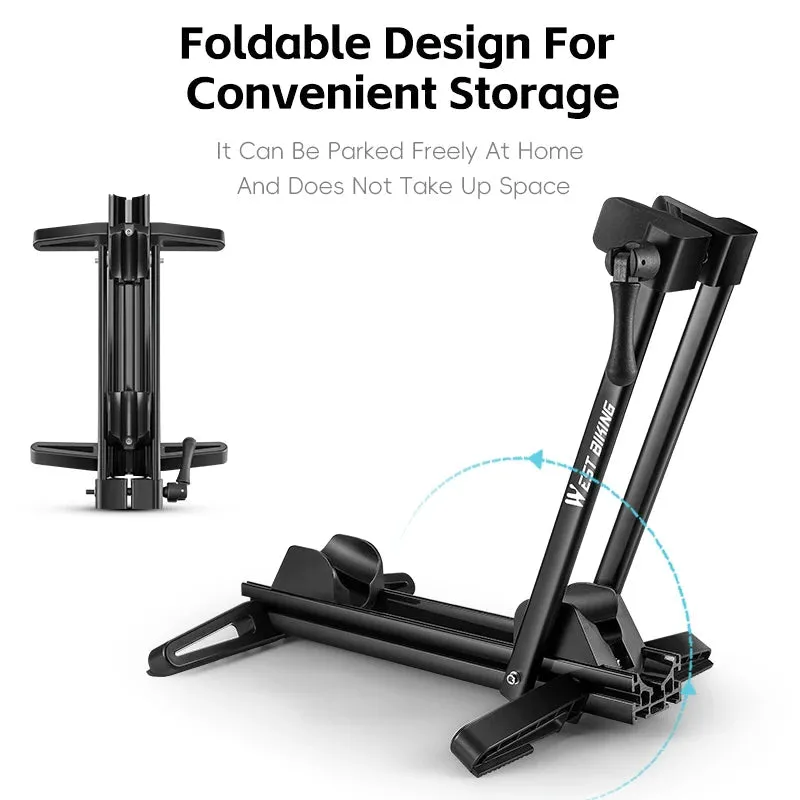 Bicycle Double Pole Foldable Parking Rack