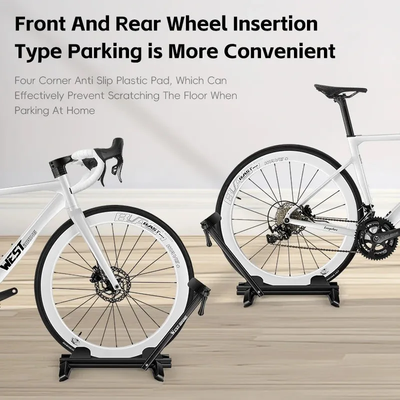 Bicycle Double Pole Foldable Parking Rack