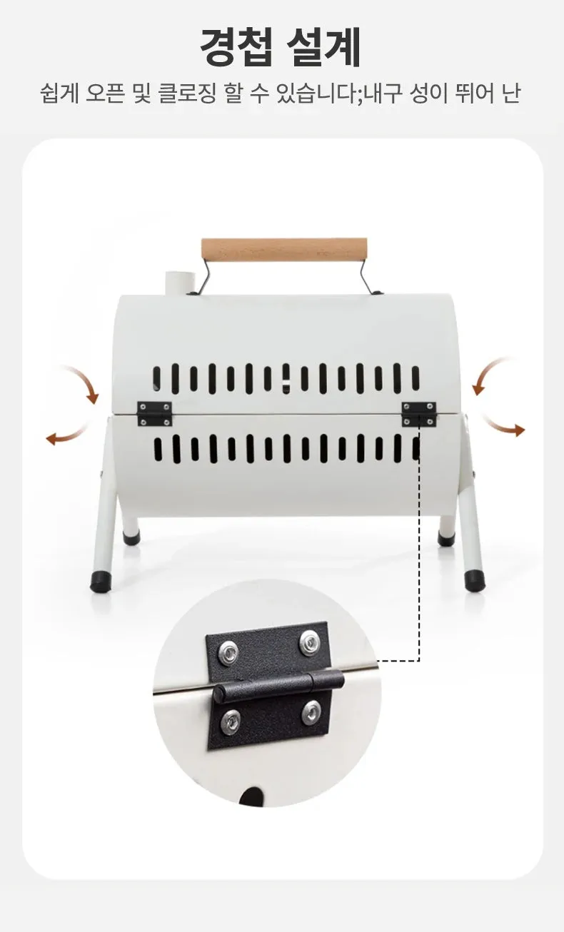 BISINNA Outdoor Multifunctional Portable Barbeque Stove Camping BBQ Charcoal Grill With Dual Side Camping Supplies
