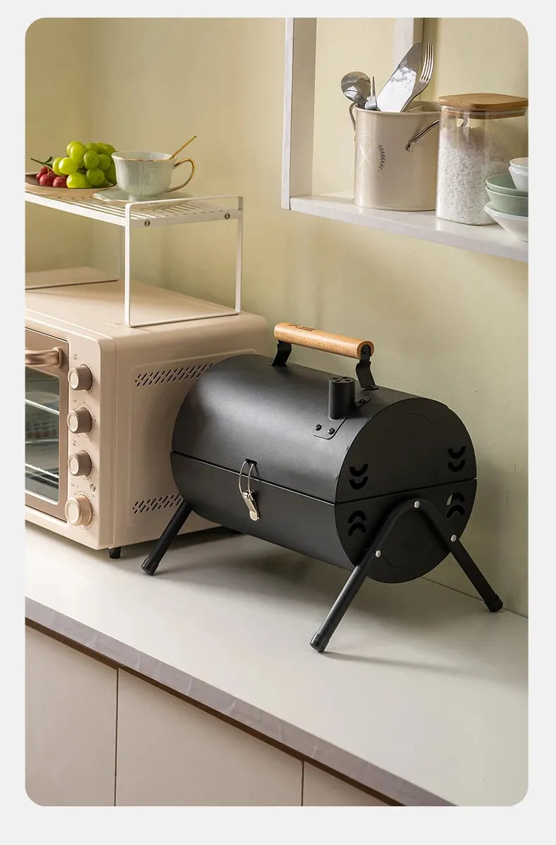 BISINNA Outdoor Multifunctional Portable Barbeque Stove Camping BBQ Charcoal Grill With Dual Side Camping Supplies