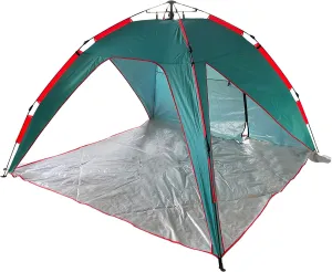 Bliss Hammocks BHT-A39-TO Pop-Up Beach Tent w/Carry Bag for Easy Travel, Sun Protection & Wind Resistant, Waterproof, Lightweight, Durable, Teal and Orange