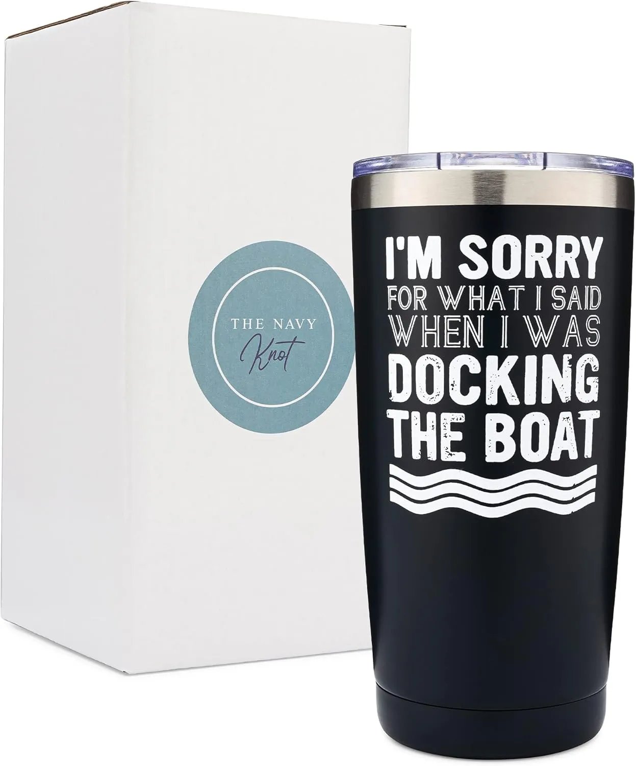 Boat Tumbler | I'm Sorry for What I Said When I Was Docking the Boat - Boat Captain 20oz Tumbler - Lake Life- Stainless Steel Construction for Long Summer Days