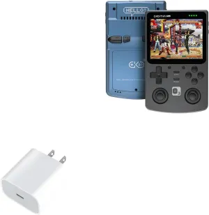 BoxWave Charger Compatible with Game Kiddy GKD Plus - PD GAN miniCube (30W), 30W Tiny PD GAN Type-C Wall Charger - Winter White