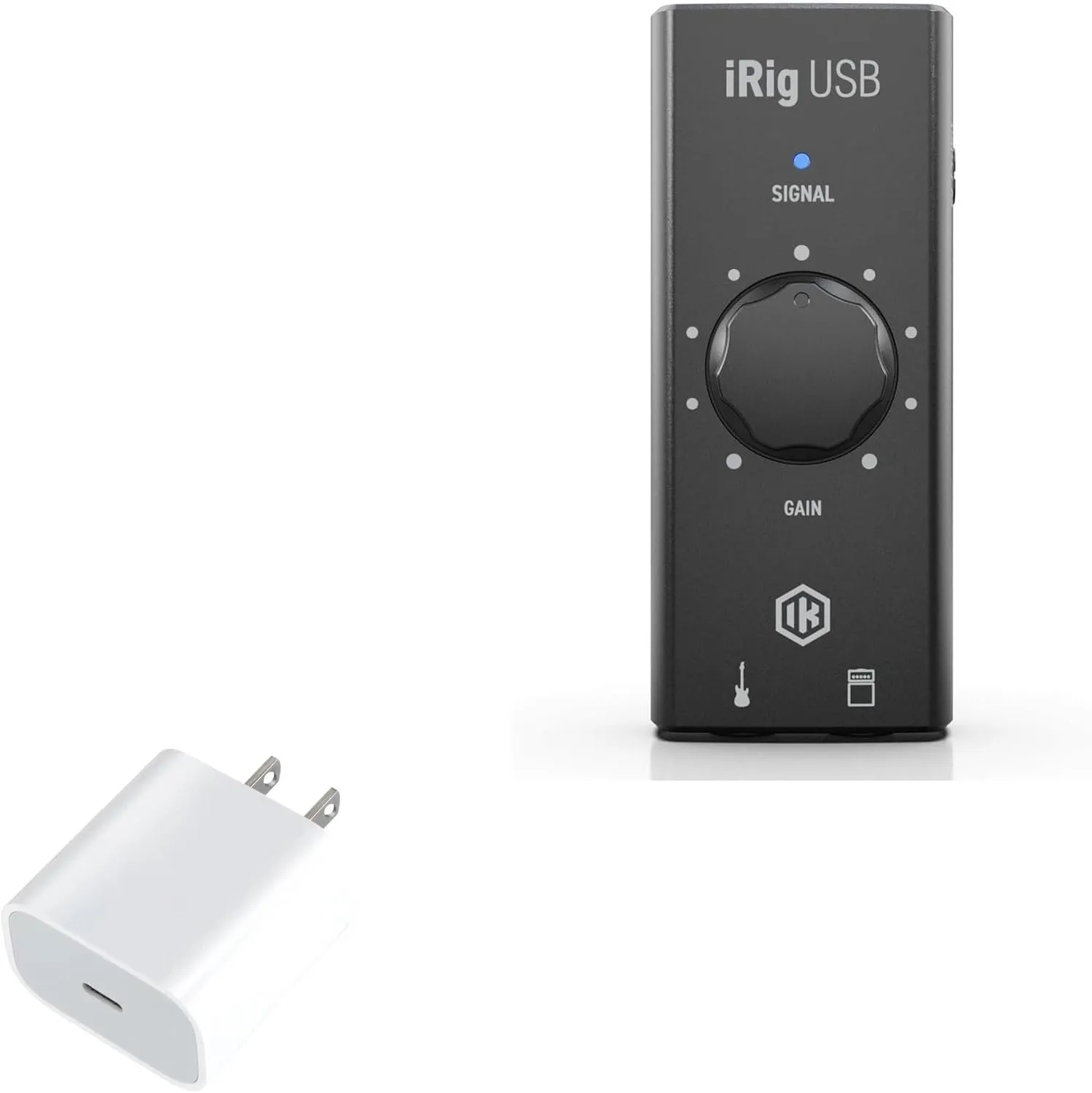 BoxWave Charger Compatible with IK Multimedia iRig USB - PD GAN miniCube (30W), 30W Tiny PD GAN Type-C Wall Charger - Winter White
