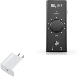 BoxWave Charger Compatible with IK Multimedia iRig USB - PD GAN miniCube (30W), 30W Tiny PD GAN Type-C Wall Charger - Winter White