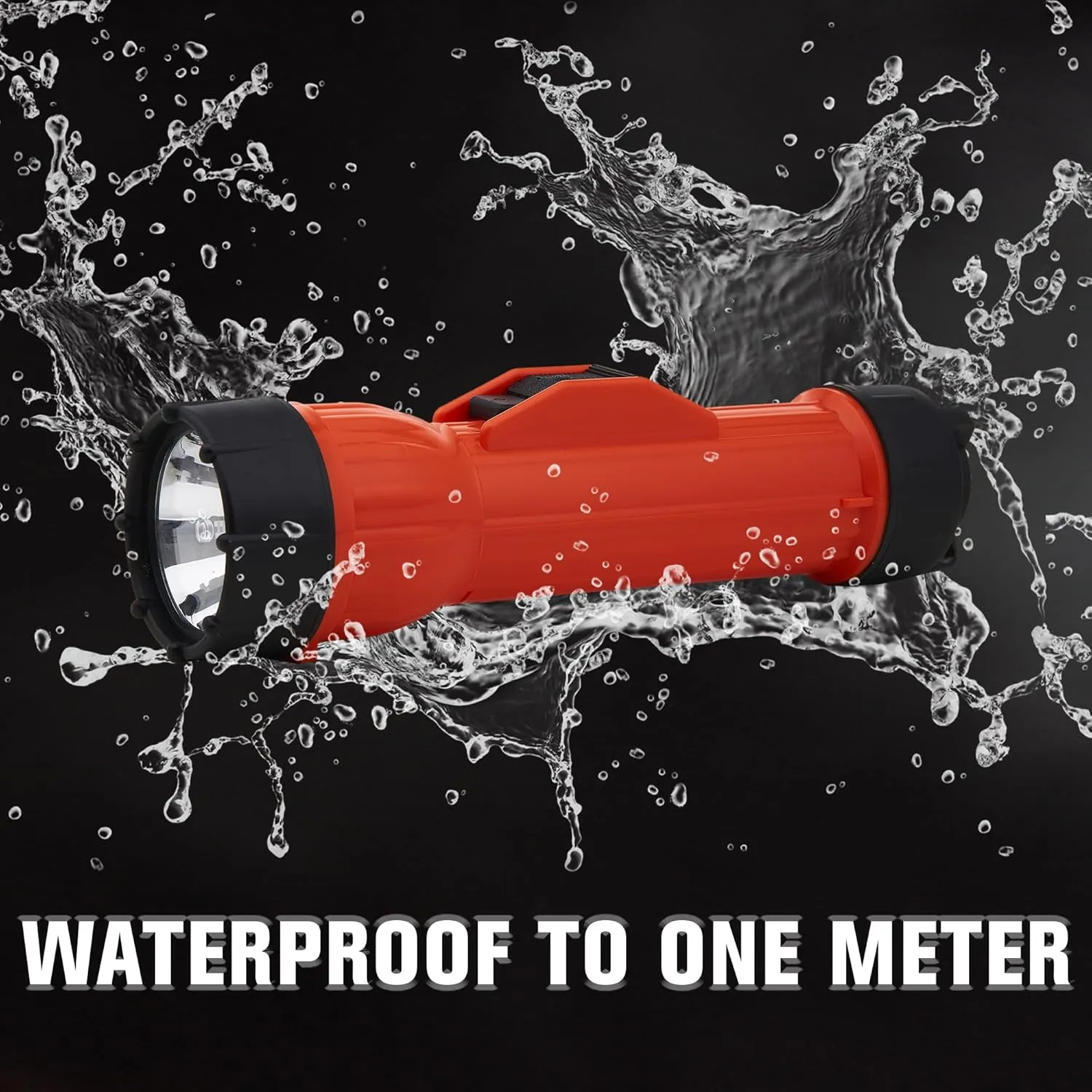 BRIGHT STAR 2124 | Intrinsically Safe, Water-Resistant 3D Cell Incandescent Flashlight – Unbreakable, Emergency Light for Hazardous Environments | 80 Lumens, 100 Meter Beam | Industrial LED Torch (2217-LED)