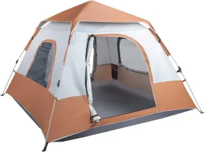 Brown Tent for Camping, Hiking, Family Camping, Hunting, Fishing,Folding Outdoor Backpacking Tents, Lightweight Portable Tent for Camping, Hiking Tent Easy Setup 240 x 240 x 150CM
