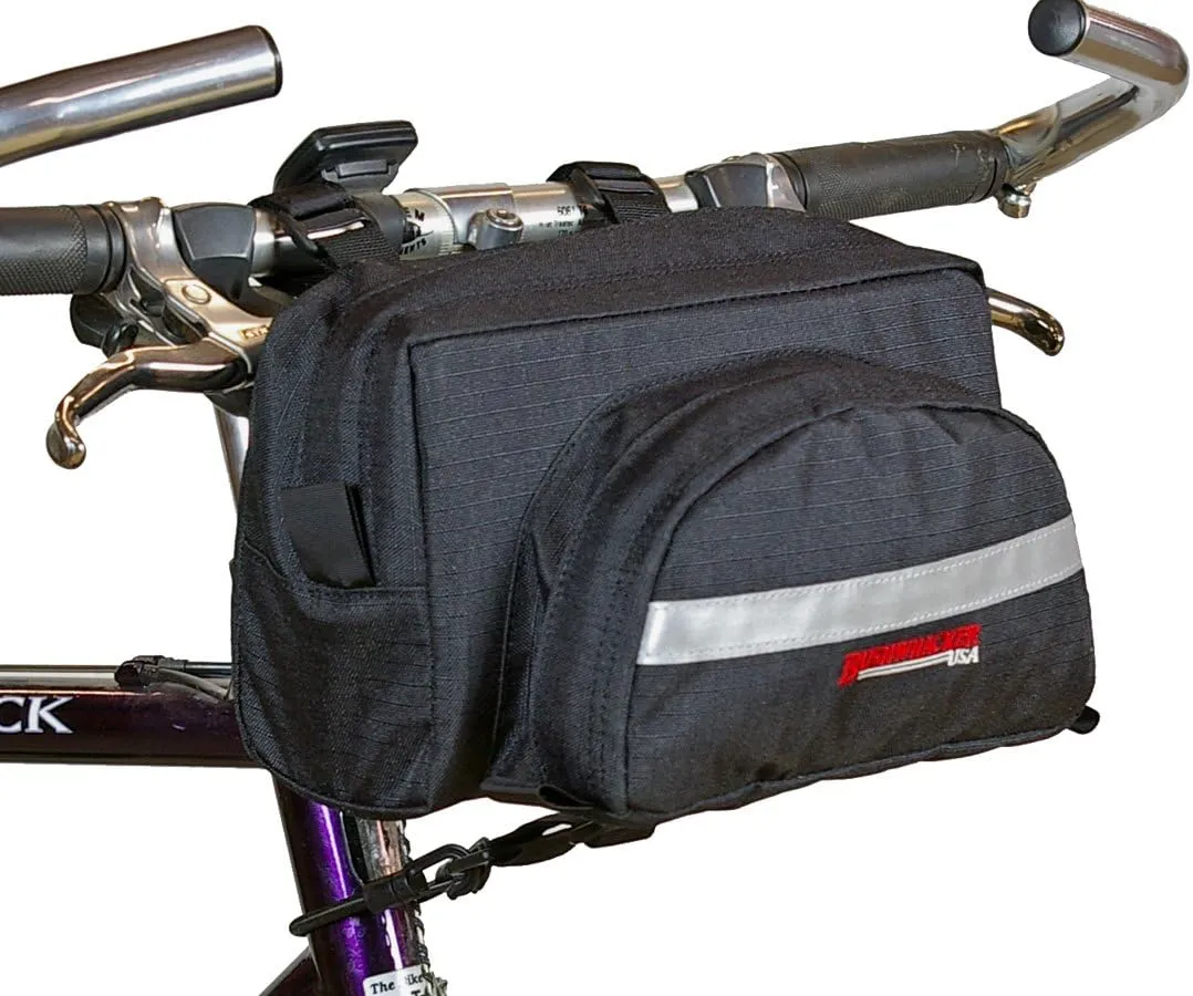 Bushwhacker Durango Bicycle Handlebar Bag – Front Pack for Cycling with Tool Pouch Holder and Carrier Storage – Perfect for Cycling Accessories, Commute, and Bike Touring