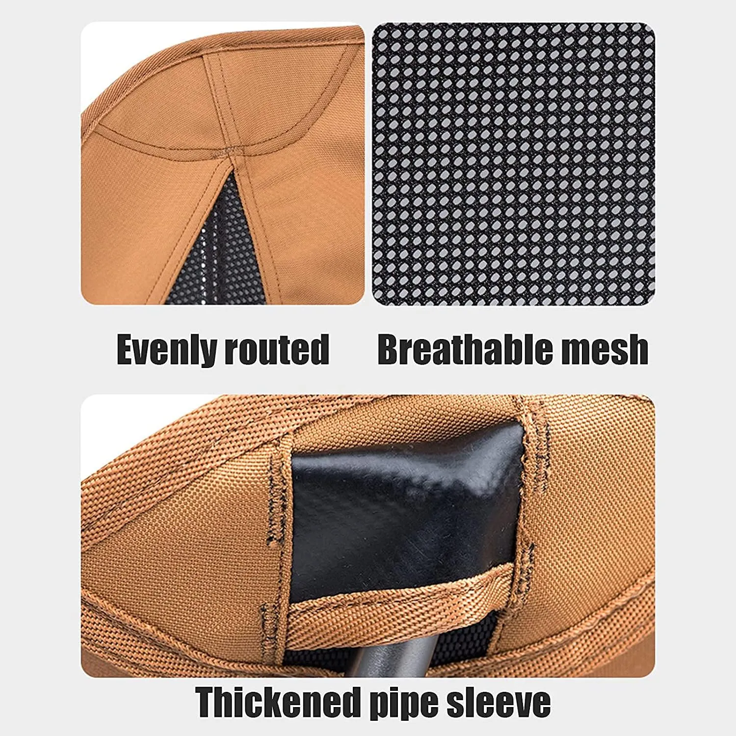 Camping Chair Ultralight Backpack Travel Hiking Foldable Portable Outdoor Beach Seat, Breathable Double-Sided Mesh Folding