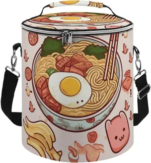 Camping Cooler Bag, Delicious Sweet Ramen Print Portable Ice Pack Outdoor Cooler Bag Picnic Cooler Bag Foldable Cooler Bag, style
