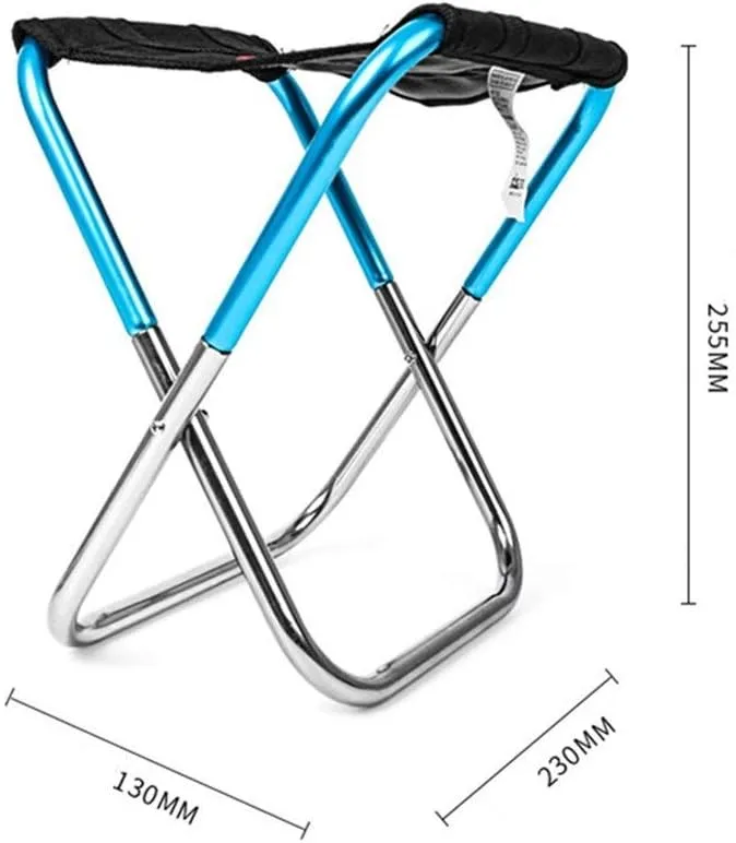 Camping Folding Chair Folding Chair Outdoor Portable Stool Lightweight Camping Fishing Compact Seat (Color : Red)