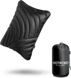 Camping Pillow,Supportive Compressible Travel Pillow Middle Size Lightweight Camp Pillow with Storage Bag for Camping,Hiking,Backpacking,Airplane