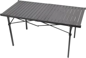 Camping Table Folding Camping Black Table with Carry Bag, Roll Up 4-6 People Portable Camp Square, Outdoor Tables Beach Picnic