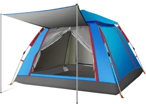 Camping Tent 3-5 Person - Family Dome Waterproof Backpack Tents with Top Rainfly, Ultralight Easy Set Up Small Tents with Carry Bag for 4 Season Hiking Glamping Beach Outdoor