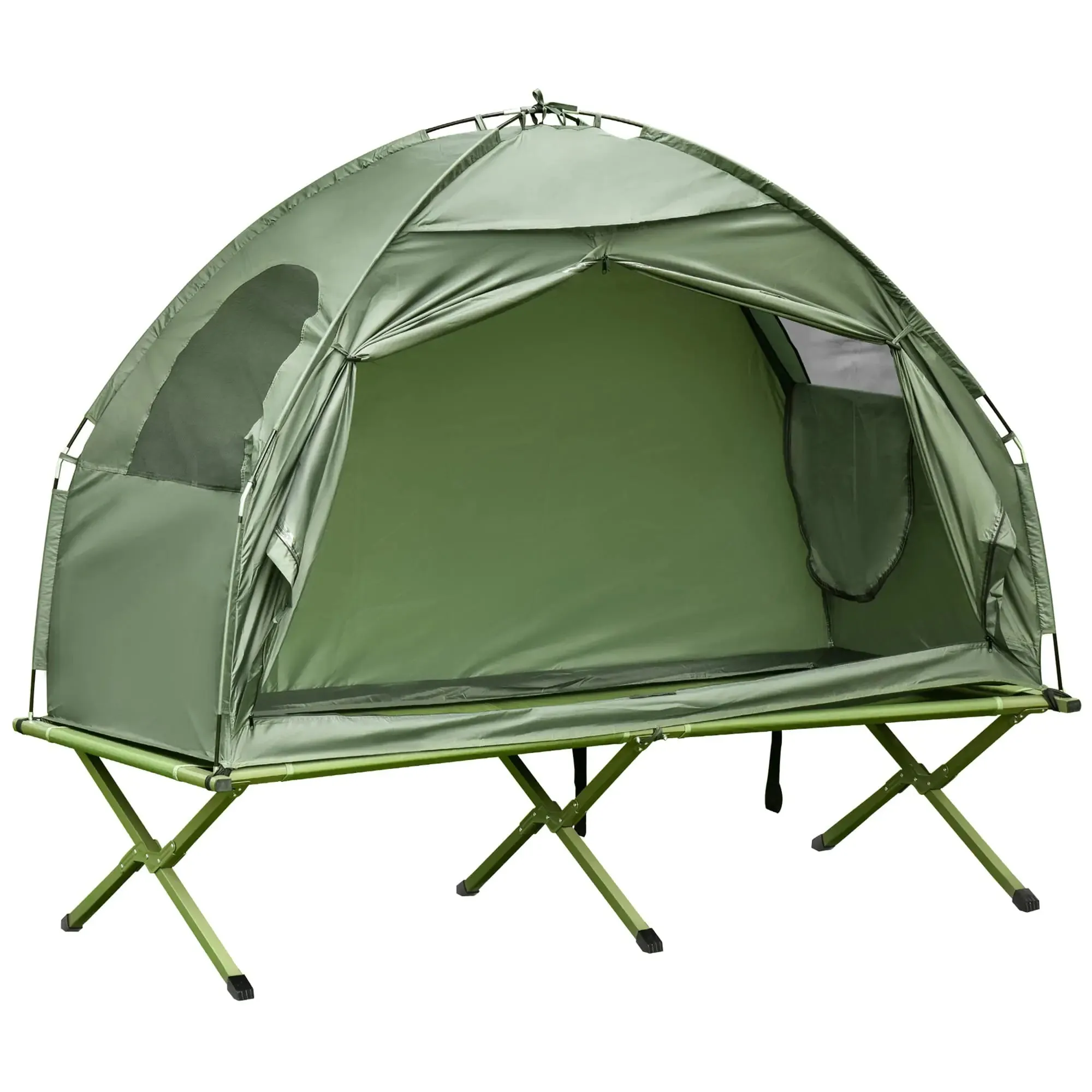 Camping Tent Cot For One Person, Outdoor Bed with Carry Bag for Hiking & Camping