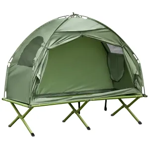 Camping Tent Cot For One Person, Outdoor Bed with Carry Bag for Hiking & Camping