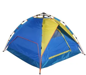 Camping Tent Double Layer Waterproof Sunscreen 2-4 Man Outdoor Light Family Tent,3 Sizes