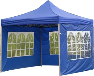 Camping Tent Outdoor Tent Rainproof Waterproof Tent Gazebo Garden Awning no Canopy roof Rack (Blue)
