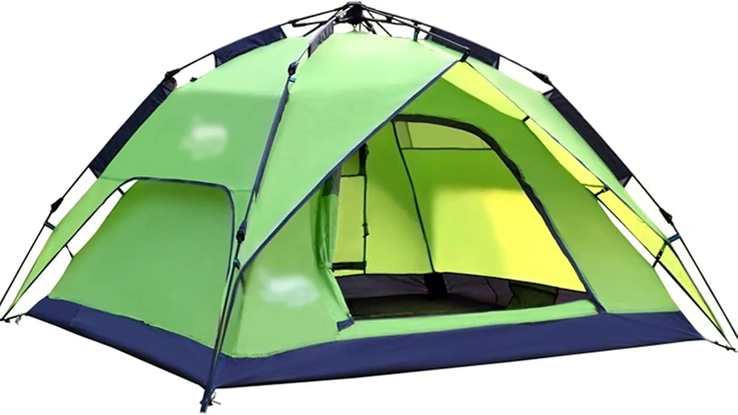 Camping Tents, Automatic Tent 3-4 Person Camping Tent,Easy Instant Setup-Protable Backpacking for Sun Shelter,Travelling,Hiking (Color : 2 Way use Green, Size : 200x180x130cm)
