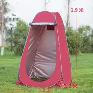 Camping Tent,Shower Tent, Instant Portable Outdoor Shower Tent，Camp Toilet,Changing Room, Rain Shelter with Window for Camping and Beach Easy Set Up