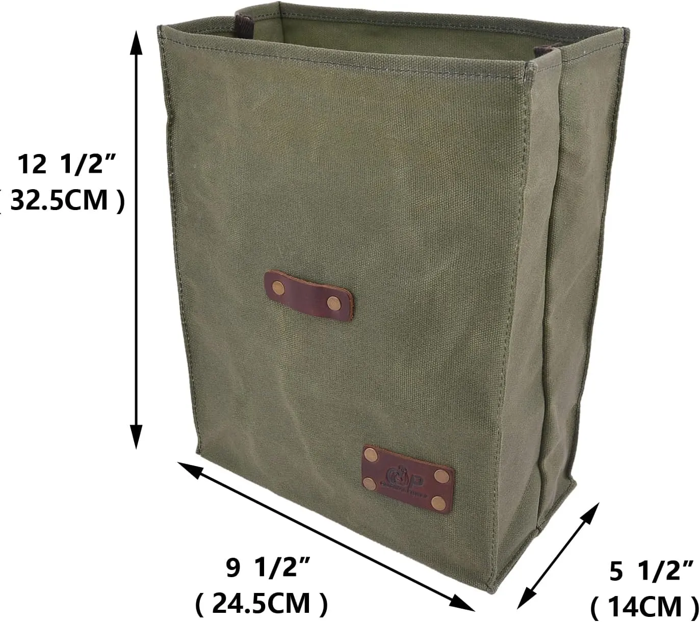 Canvas Camping Storage Multi-Purpose Bag Water Resistant for Travel Camping Hiking Camping Storage (Green (NO WAIST BELT))