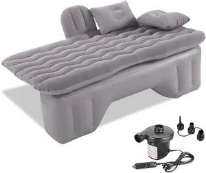 Car Air Mattress Back Seat for Honda Pilot,Double Side Flocking Car Bed Portable Air Mattress Car Sleeping Mattress Car Accessories Cars Camping Bed,Grey