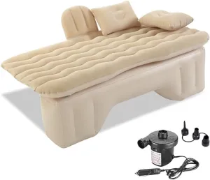 Car Air Mattress Back Seat for Lincoln Corsair,Double Side Flocking Car Bed Portable Air Mattress Car Sleeping Mattress Car Accessories Cars Camping Bed,Off White