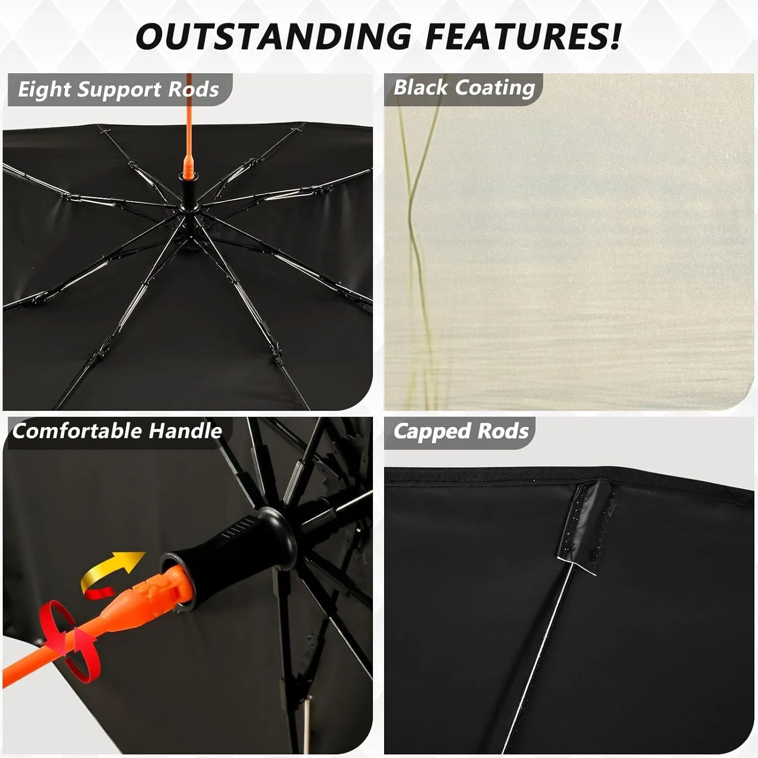 Car Windshield Sunshade Umbrella, Wetland Flamingo Scene Windshield Cover Sun Shade, for Truck SUV Front Window Sunshade, Blocks Heat & UV Rays, Cool Down The Vehicle 58"x 29.7"