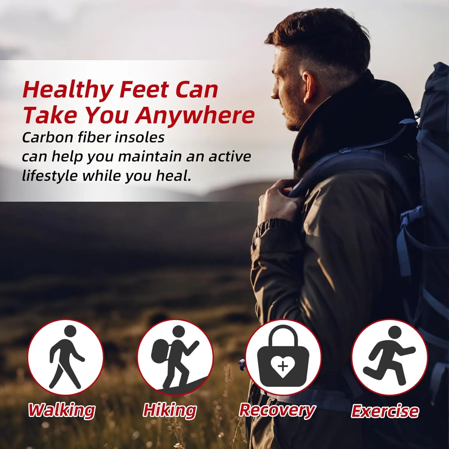 Carbon Fiber Insole(1 Pair): Rigid Shoe Insert for Men & Women - for Morton's Toe, Turf Toe, Hallux Limitus and Rigidus, Arthritis - Alternative to Post Op Shoe(275mm,Fit W Size 11.5-12, Mens 10.5-11)