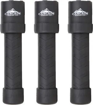 Cascade Mountain Tech 650-Lumen IPX8 Waterproof LED Flashlight with 3 Light Modes for Outdoor and Emergency Use - 3 Pack