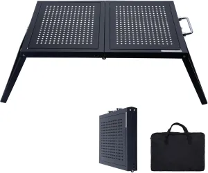 CHANGE MOORE IGT Table with Swappable Panels, 31.1" x 15.7" x 9.6" Foldable Camp Table with Carry Bag, Portable Picnic Compact IGT Camping Table for Cooking, BBQ, Tailgating, and Travel
