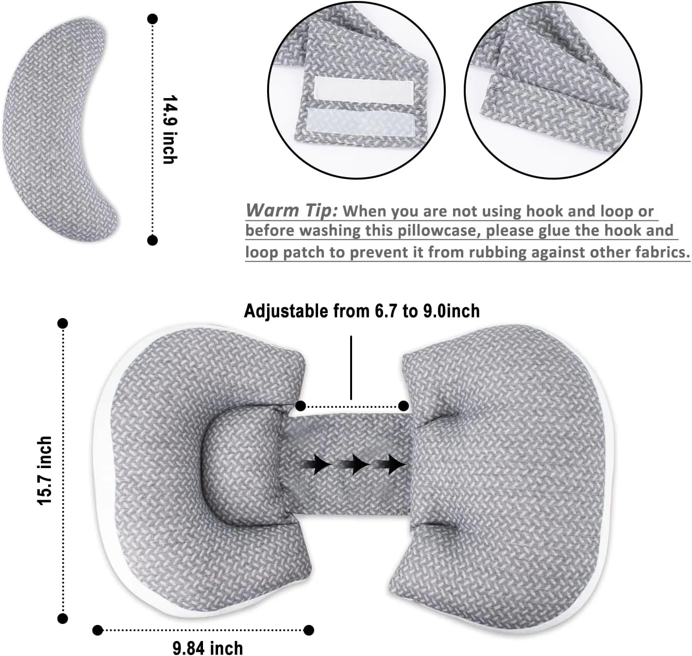 Chilling Home Pregnancy Pillow, Maternity Pillow for Pregnant Women, Pregnancy Pillows for Sleeping Portable, Pregnancy Wedge Pillow, Body Pillow Support for Back, Belly, Waist, Pink