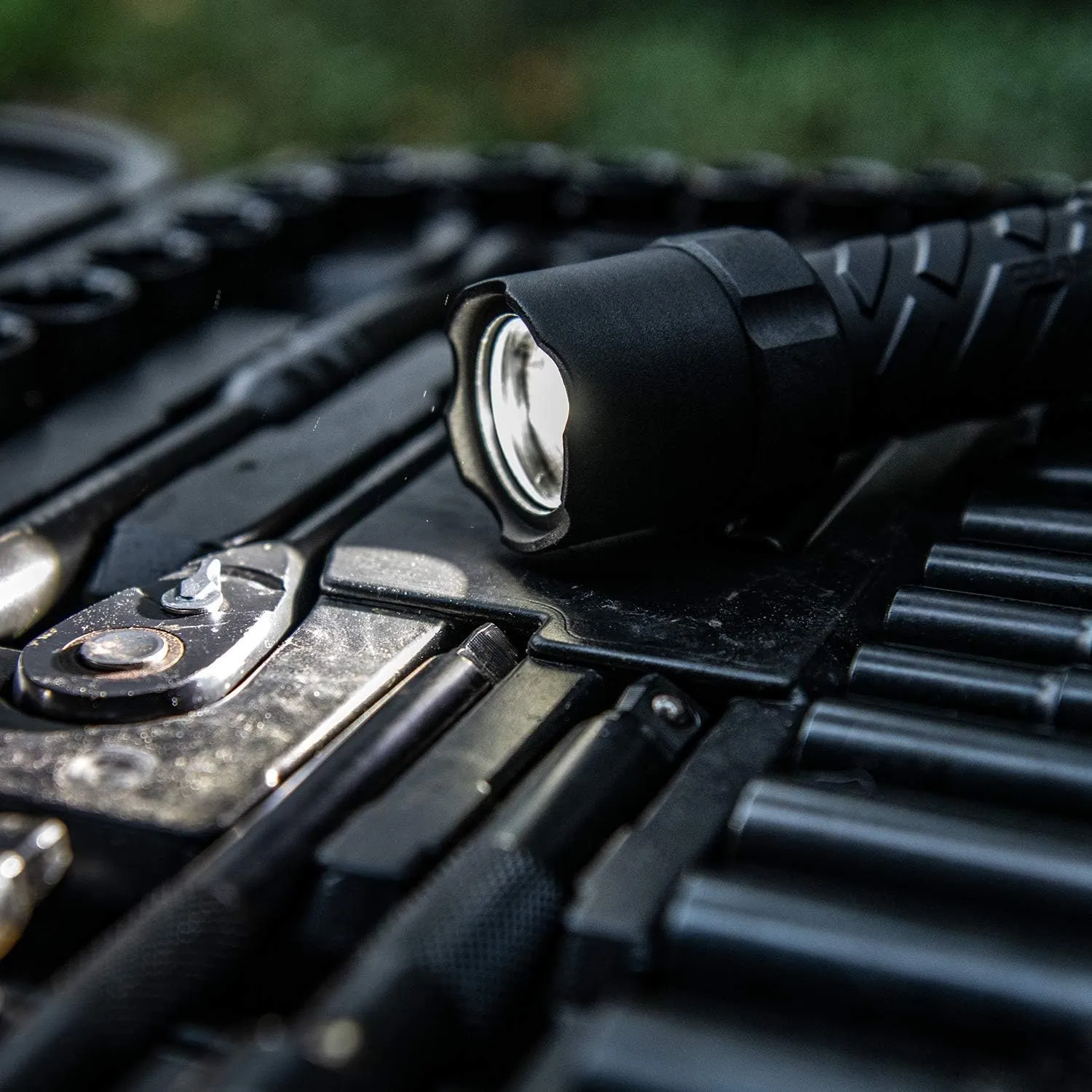 Coast Polysteel 600R 530 Lumen Rechargeable LED Flashlight, Red