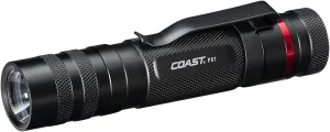 Coast PX1 565 Lumen Pure Beam Focusing LED Flashlight with Twist Focus and Adjustable Pocket Clip