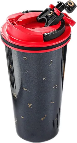 Coffee Bottle Mug Heat Portable Travel Mugs Water Bottle Sports Powder Camping Outdoor Vacuum Flasks Thermos Mug for Car 500ML
