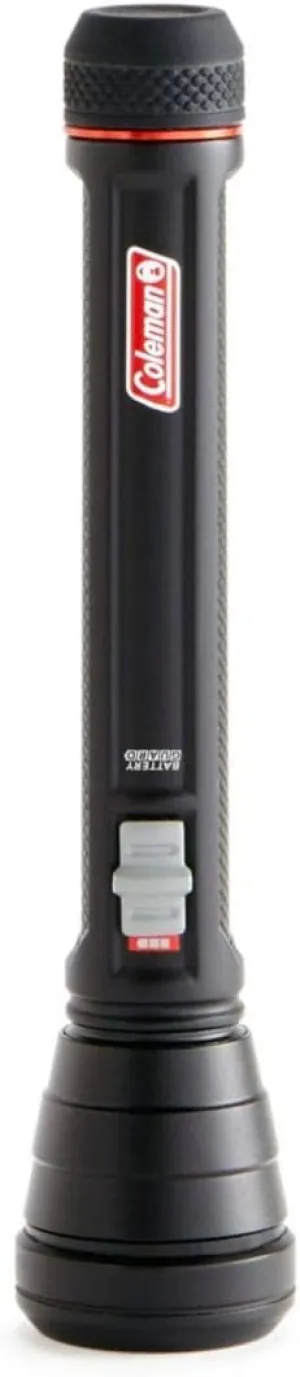 Coleman LED Flashlight with BatteryGuard Technology, Strong & Lightweight Water-Resistant Flashlight with Extra Drop Protection, Up to 25% More Battery Life than Traditional Flashlights